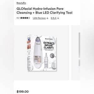 BeautyBio GloFacial Hydro-Infusion Pore Cleansing Tool - White